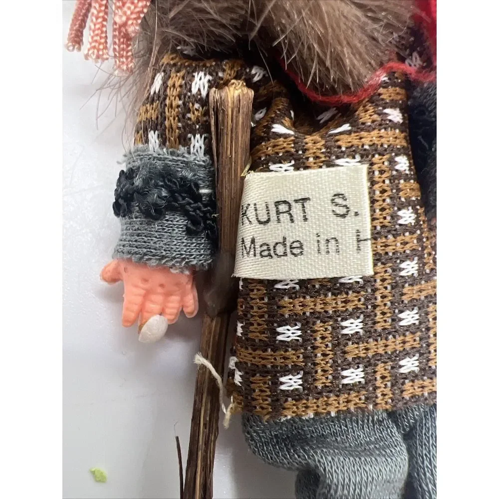 Vintage Kurt S Adler Fabric Felt Flocked Ornament‎